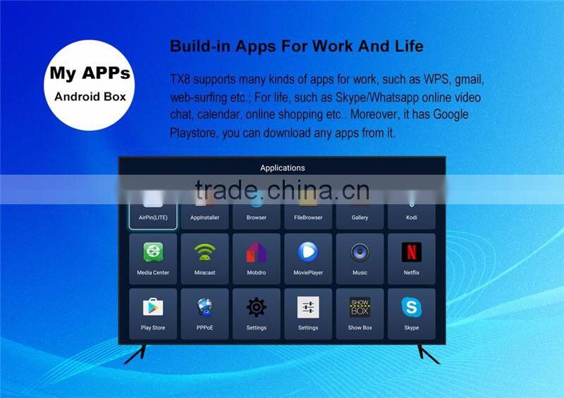 Hot Selling Product 2016 TX8 Amlogic S912 Android 6.0 TV Box