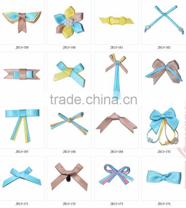 Dot Print Polyester Ribbon Bow For Clothing