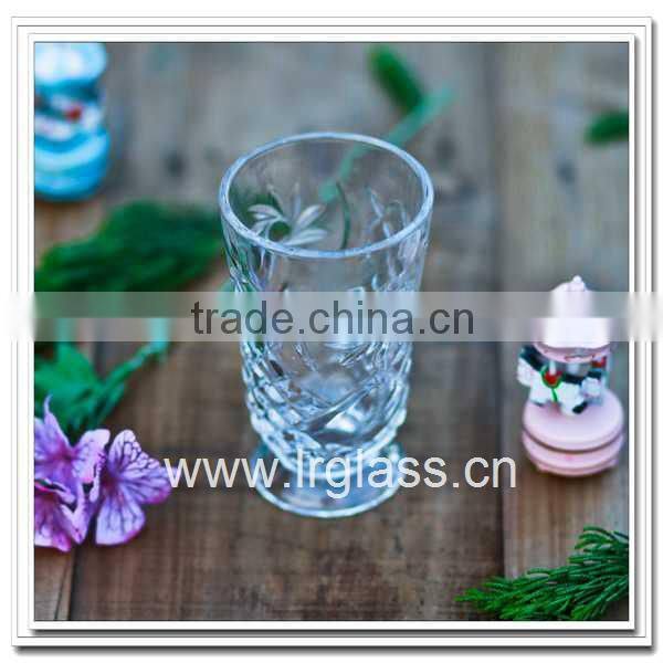 Clear Tea Flower Glass Cup,Ice Cream Sundae Cup