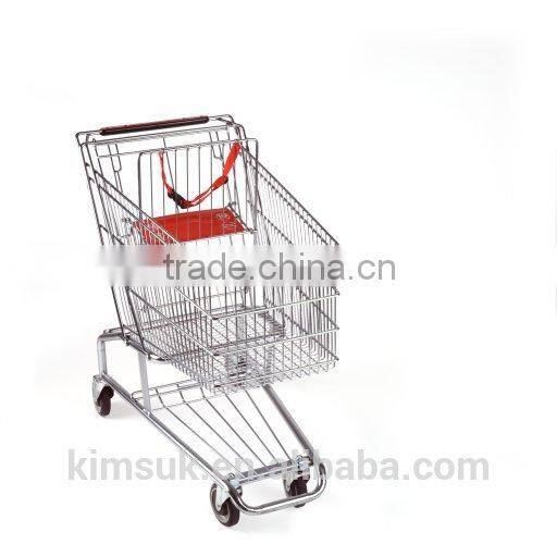 Europe Style Supermarket trolley Supermarket shopping cart 60-240L
