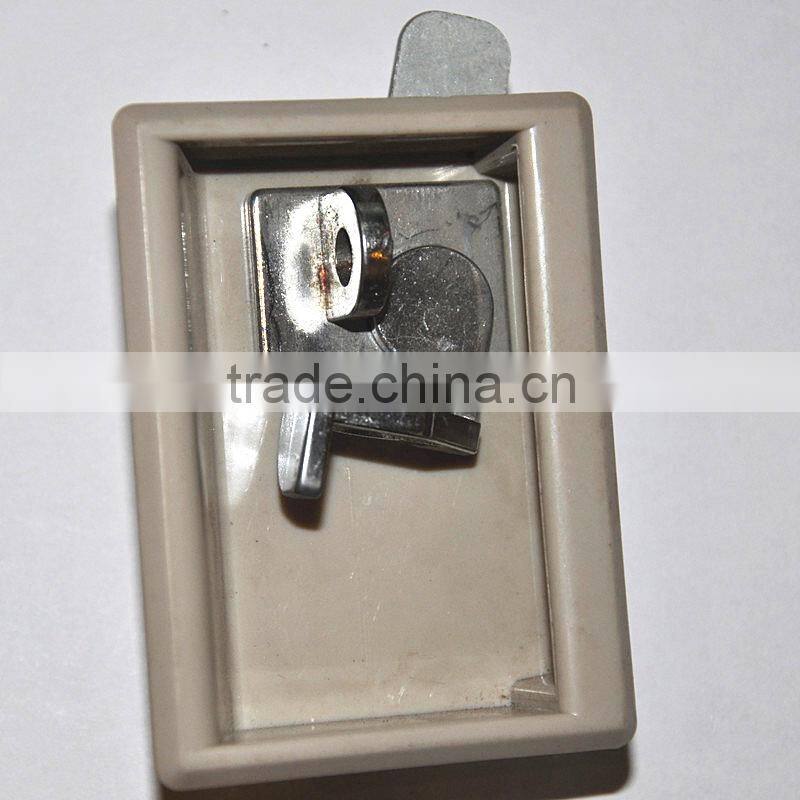 High quality furniture plastic lock with handle for cabinet