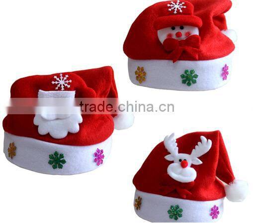 wholesale Woven reindeer christmas hat christmas decoration
