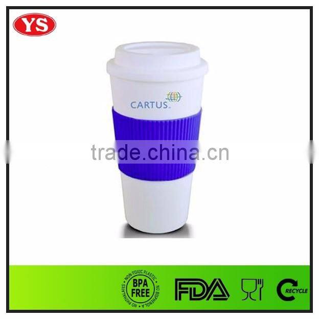 16oz double wall promotion thermo mug with sleeve