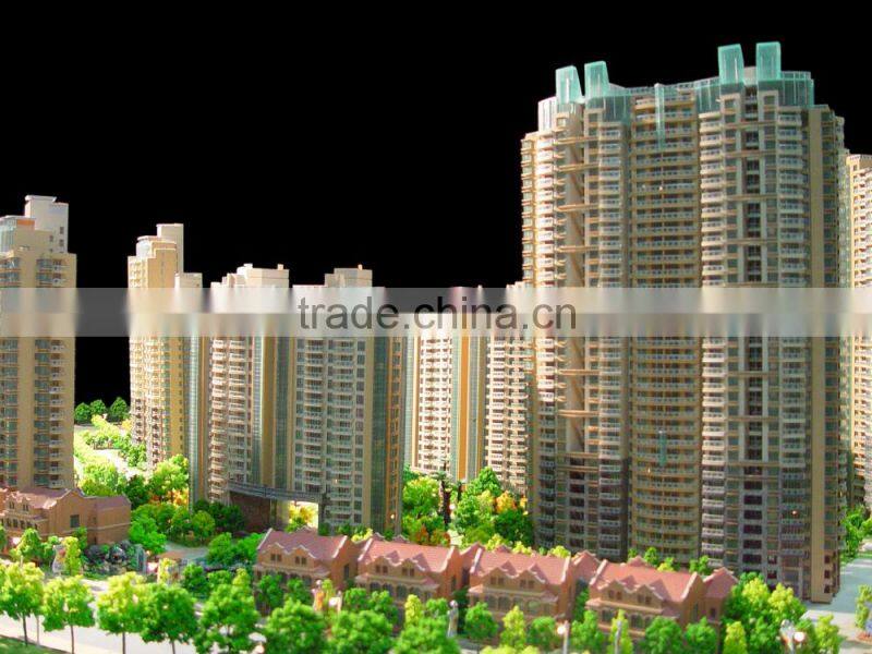 Model scale maker for apartment house construction building model