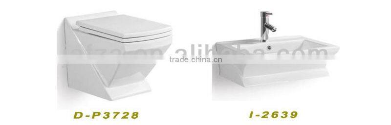 D08 Fashion ceramic art basin, no hole basin, cabinet wash hand basin