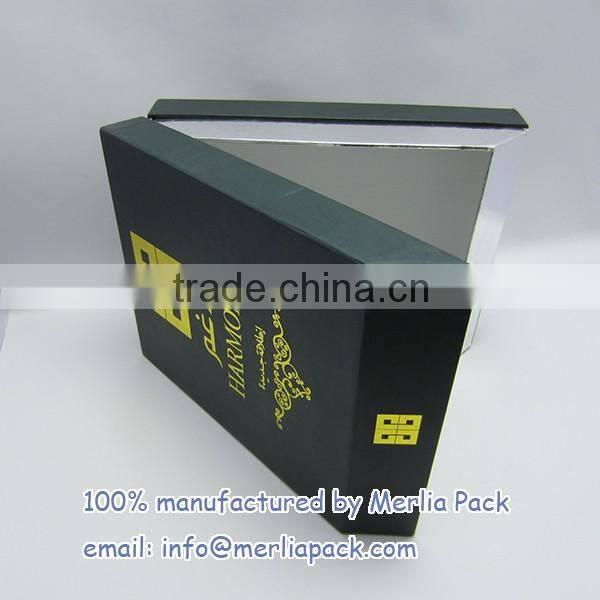 Custom Men Shirts Apparel Box Garments Boutique Classic Case Hinged Paper Box with Collar