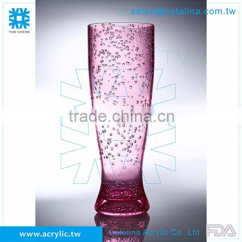 Colorful Acrylic 20oz Transparent Barware Plastic Beer Cup