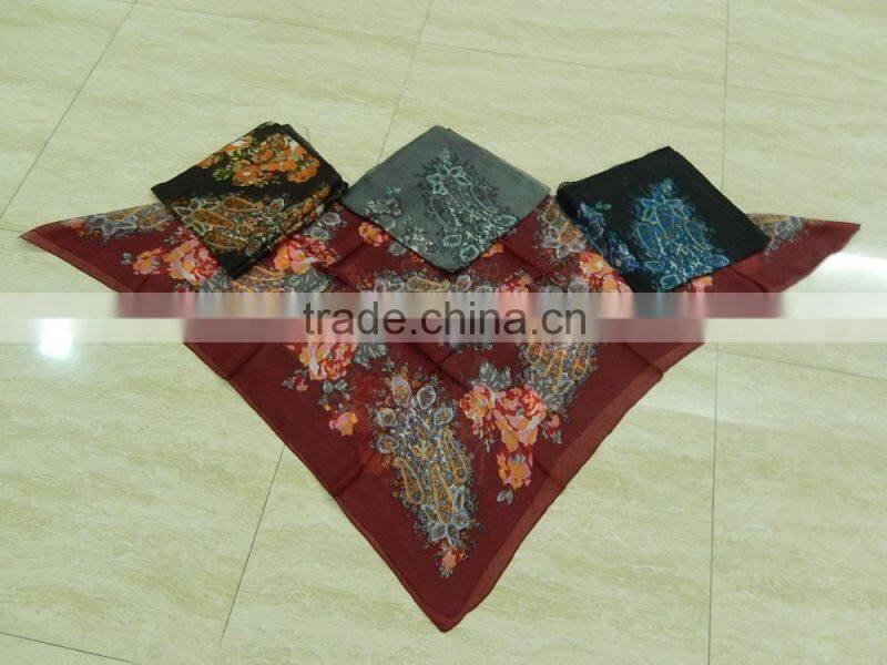 fancy silk printed scarf 2016-2017