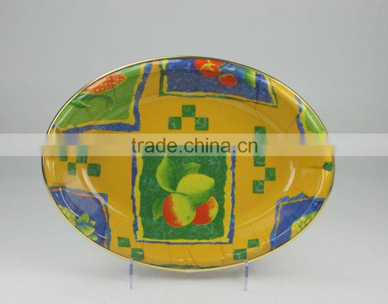 plastic oval and candy tray