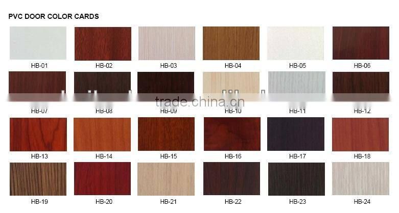 Interior wooden PVC MDF Doors for hotels (HB-8222)