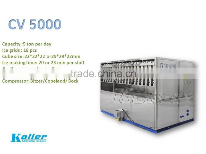 5000KG daily capacity CE Approved Cube Ice Machine Packing System