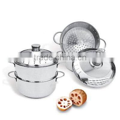 two layers stainless steel steamer
