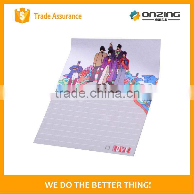 High quality self-adhesive personalised memo pads