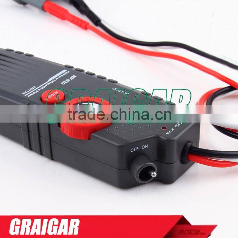 High & Low Voltage Wire Tracker NF-820 Underground Cable Finder Anti-Interference Wire Tracker RJ45 RJ11 BNC Tester