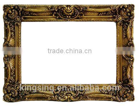 beautiful golden resin frame for pictures vivid and beautiful