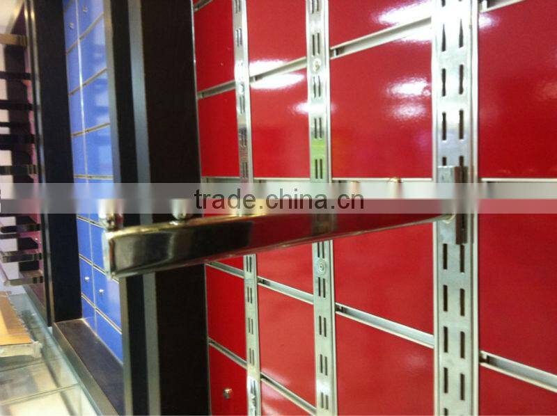 China Foshan Factory ! 6 balls Chrome Slatwall Clothing hook