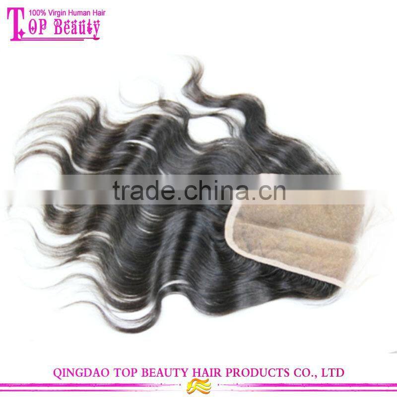 Cheap Stock Silk Base Closure Free Parting/Middle/3 Way Part Silk Base Closure