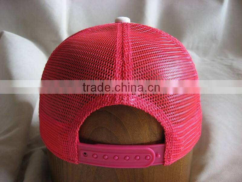 fashional promotional 5 Panel trucker cap with custom embroidered logo