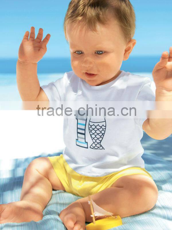 wholesanle cotton cute baby boy romper