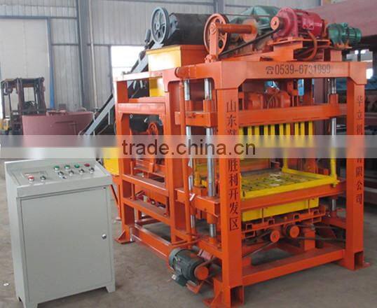QT4-23 Automatic Interlocking Brick Making Machine Price with PLC Control Cabinet