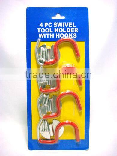 4pcs Swivel Tool Holder with Hooks, "S" Hook For One Dollar Item