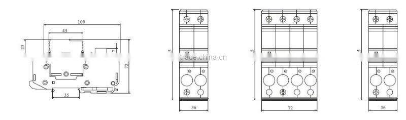 40ka Fuse type Surge protective device