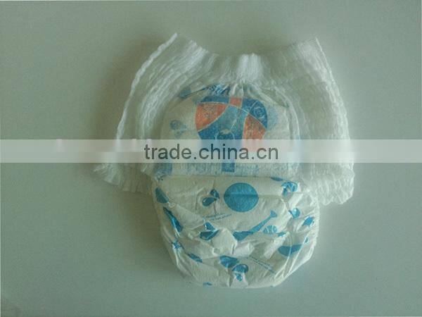Cotton high quality baby easy up diapers, baby pants diaper, disposable easy up diaper