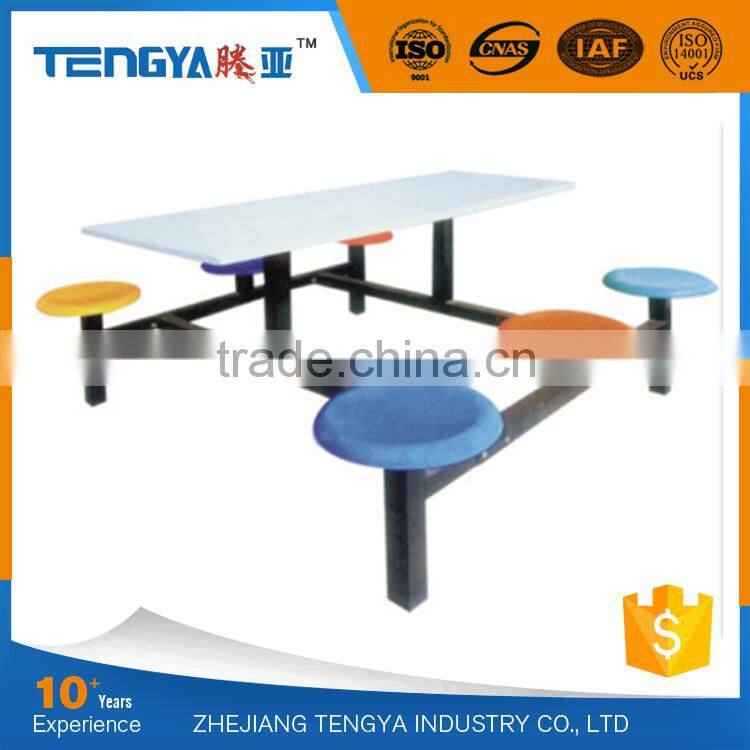 factory competitive price fiberglass school canteen furniture