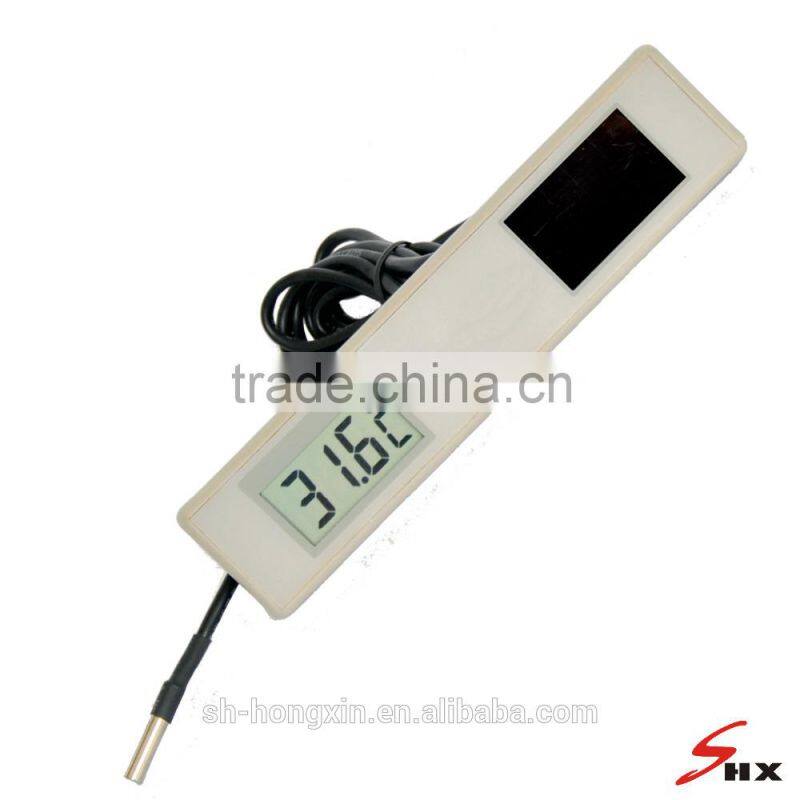 White Solar energy with remote sensor probe measure to 100 degree thermometer