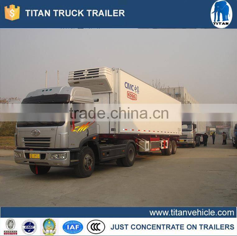 China 13m 40ft food refrigerated truck trailer / semi trailer / reefer truck