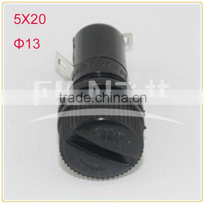 250VAC 10A black bakelite mini auto fuse holder for 5x20mm fuse
