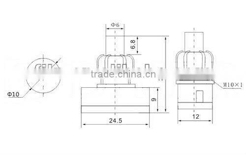doorbell push button switch with lamp YL6-41 wireless