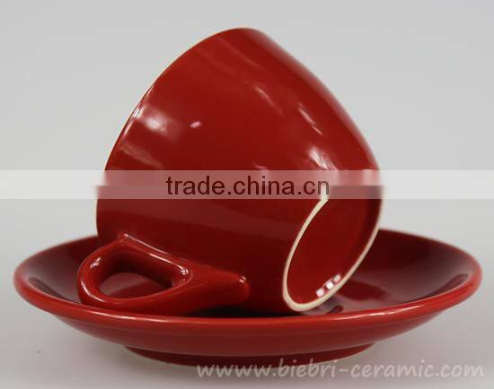 12pcs Ceramic Stoneware Biscuit Coffee Tea Cups and Saucers Sets