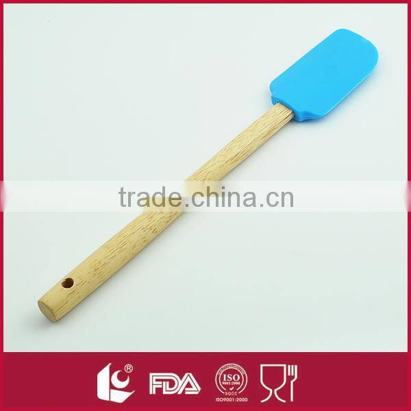 High quality 3pcs silicone spatula with wooden handle