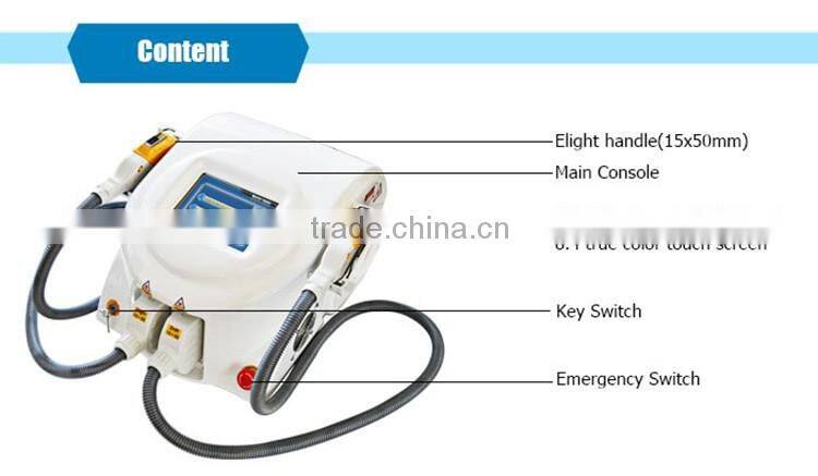 2016 hot sale opt shr ipl laser hair removal machine