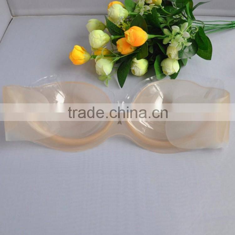 2016 New Comfortable Invisible sexy silicone push up invisible bra
