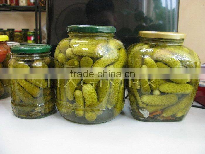 Vietnam fresh baby pickled cucumbers in jar 3-6cm in glass jar 720ml or 1500ml by HAGIMEX