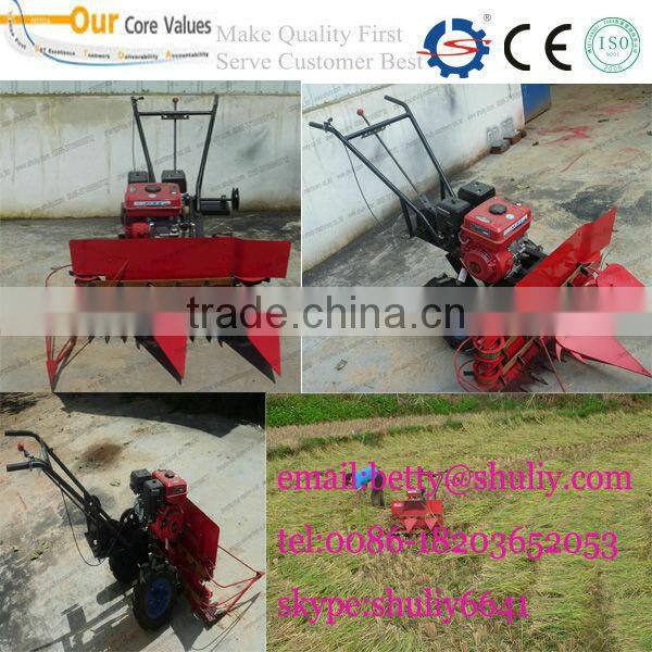 High efficiency rice reaper machine/rice harvester with low price for sale