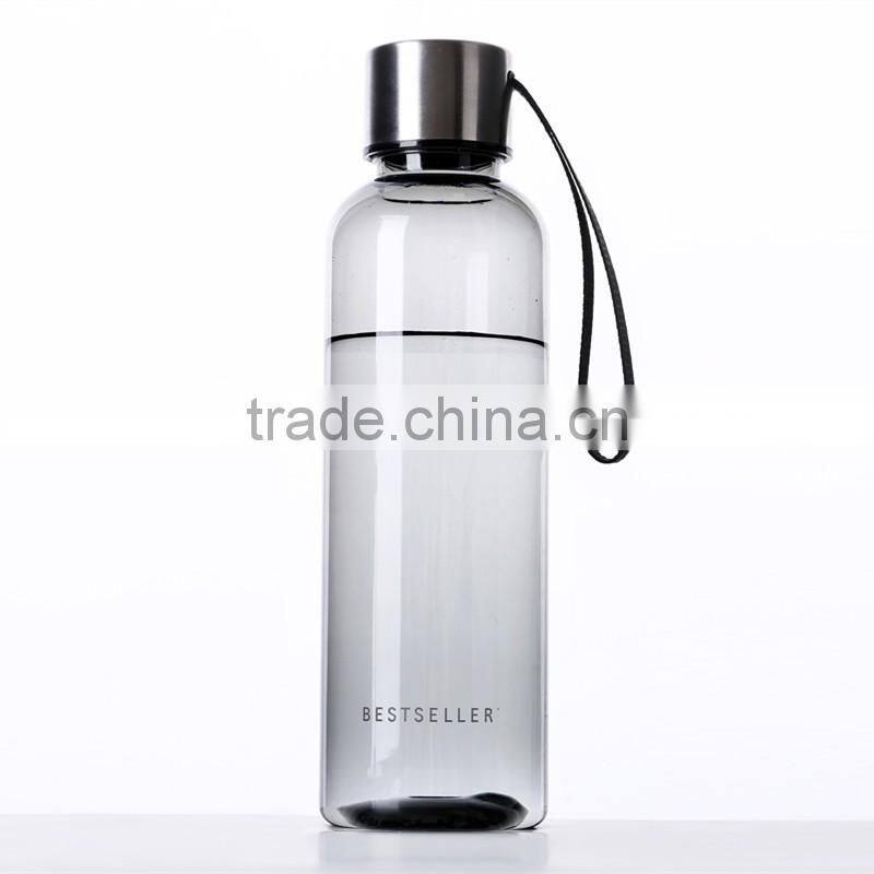 BPA free 500mll/16oz PET black sport bottle