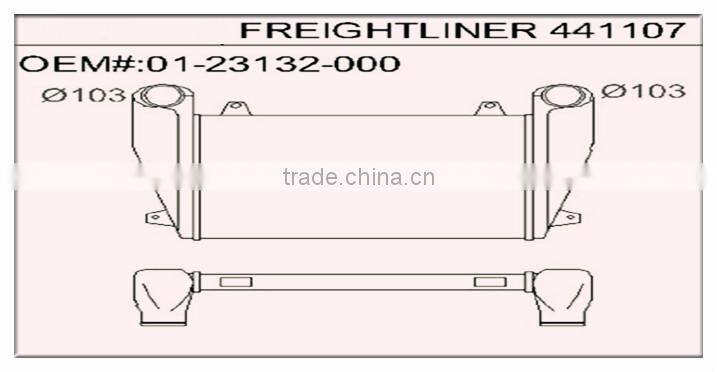 Air Cooled Aluminum bar-plate charge air cooler for truck in stock aftermarkets