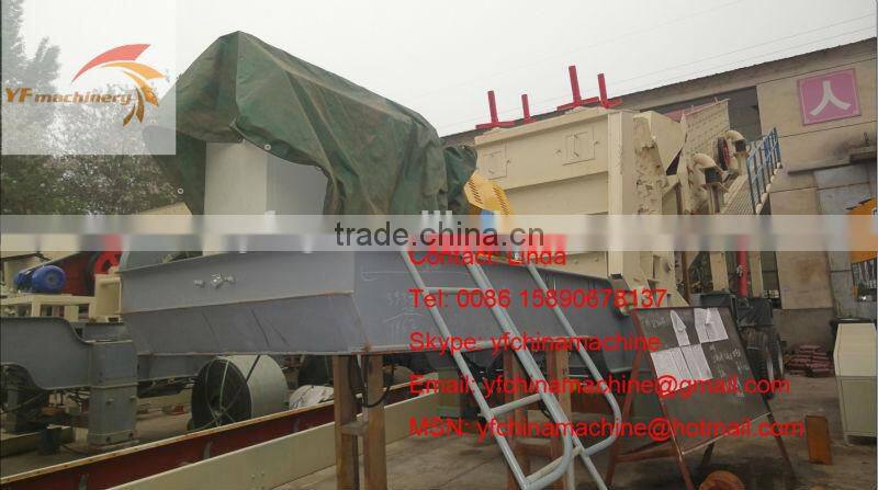 Yufeng Mobile Rock Crusher used in stone and construction waste ore crushing