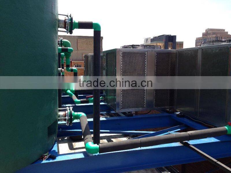 freestanding eco air source heat pump 19kw water heater for resteraunt