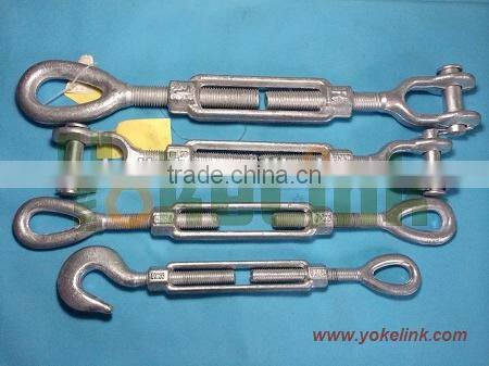 US type galvanized construction wire rope turnbuckle