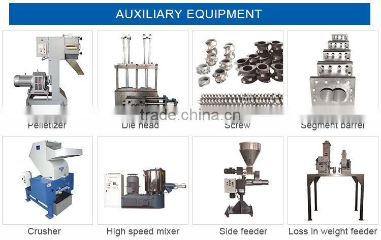 PVC PP PE Waste Plastic Recycling Compounding Pelletizing 250-1250kg/H Two Stage Twin Screw Extruder