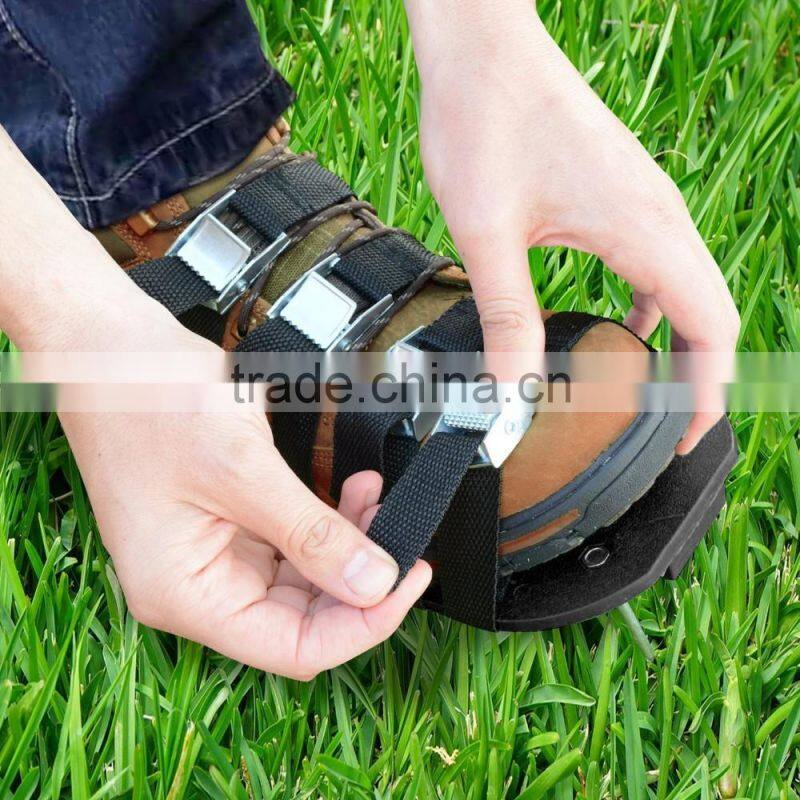 Lawn Aerator Shoes - 4 Straps with Metal Buckles