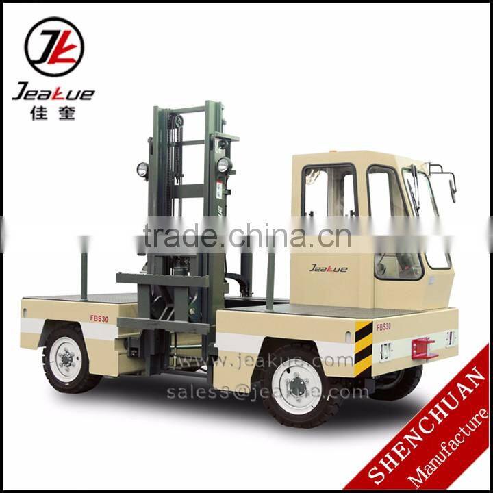 3T Outdoor type Battery operated Electric Side lift Side loader forklift