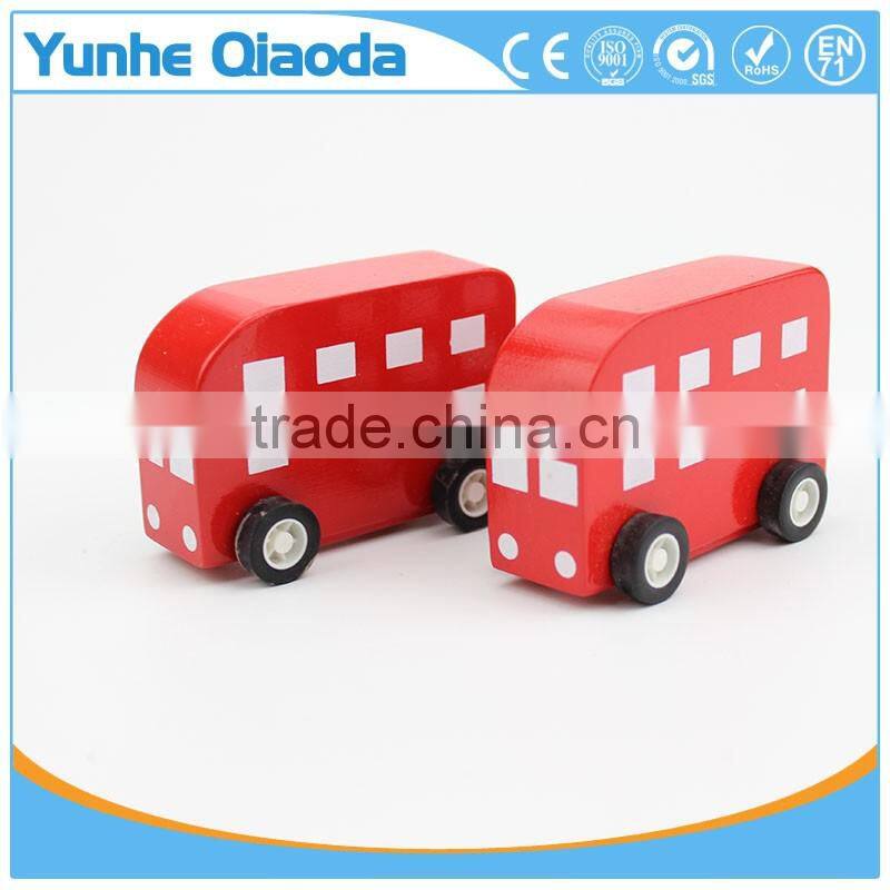 Mini Car Educational Vehicle Wooden Toys Children Montessori Gift