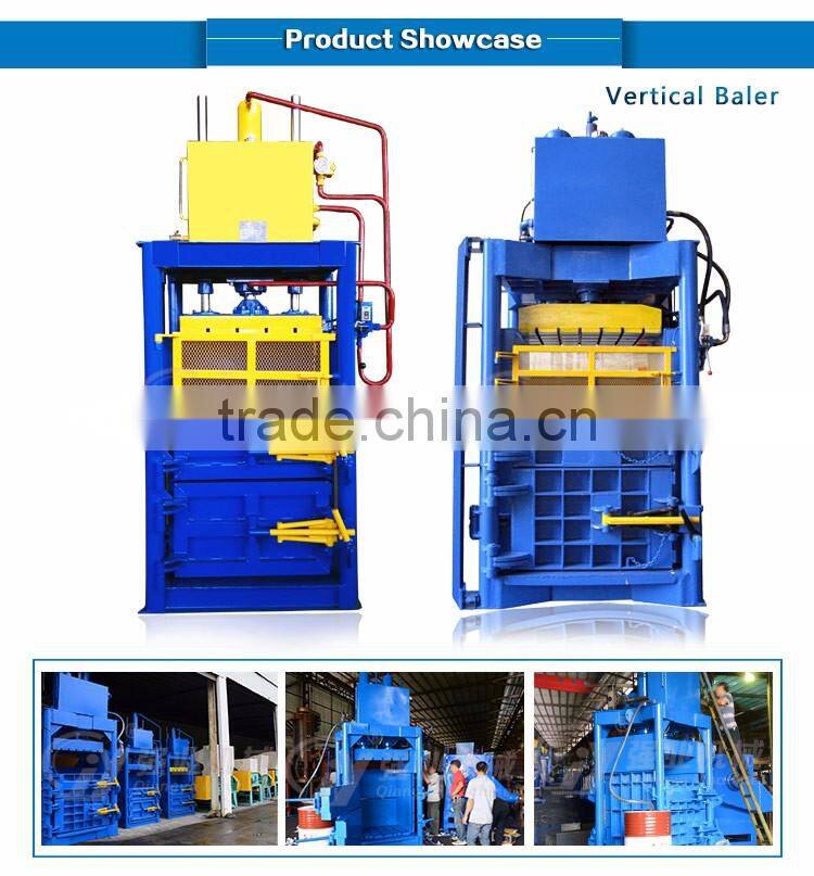 CE ISO Certification Hydraulic Waste Paper Baler Machine Vertical Baler