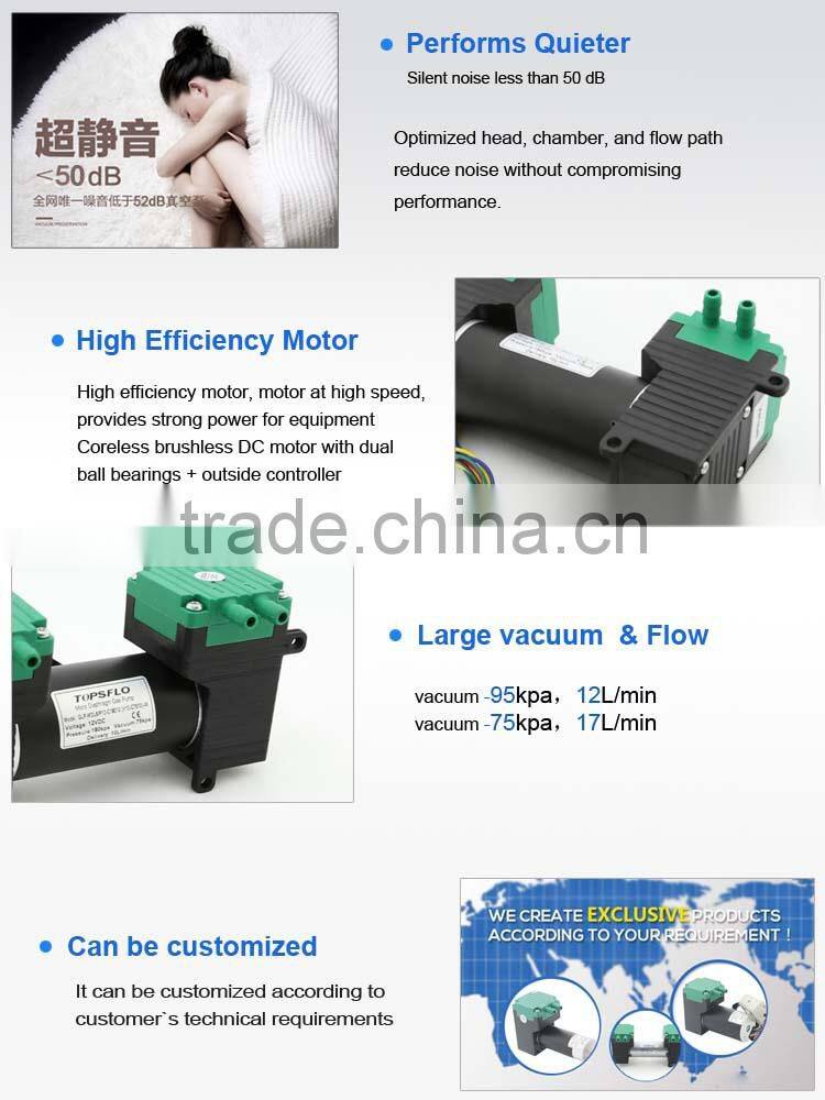 12v DC Membrane high vacuum pump for medical