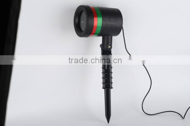 Red and green outdoor indoor christmas laser projector light